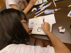 楽焼きに一生懸命なその姿